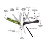 Gerber Gear Dime 12-in-1 Mini EDC Multitool - Needle Nose Pliers, Pocket Knife, Keychain, Bottle Opener - EDC Gear and Equipment - Green