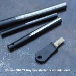 bayite Pack of 3 High Speed Steel Striker for Ferro Rod Fire Starter