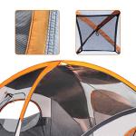 Amazon Basics 8-Person Camping Tent, 3-Season Dome Design with Rainfly, Orange/Grey