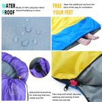 Xelaro Sleeping Bags for Adults Kids,3 Season Cold&Warm Weather Waterproof Lightweight Sleeping Bags for Camping Hiking Outdoor Travel