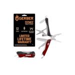 Gerber Gear Dime 12-in-1 Mini EDC Multitool - Needle Nose Pliers, Pocket Knife, Keychain, Bottle Opener - EDC Gear and Equipment, Gifts for Men - Red