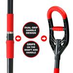 Roamwild Multi-Digger Garden Spade – Reinforced Fibreglass Light Weight Gardening Digging Arrow Head Shovel with Unique Dual Soft AIR Light Grip Technology & Root Saw Stump Cutter.