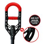 Roamwild Multi-Digger Garden Spade – Reinforced Fibreglass Light Weight Gardening Digging Arrow Head Shovel with Unique Dual Soft AIR Light Grip Technology & Root Saw Stump Cutter.