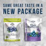 Augason Farms Freeze Dried Whole Blueberries Resealable Pouch, Emergency Food Supply, Everyday Meals, 5 Servings