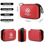 VRIEXSD Premium First Aid Kit, 320 Piece Waterproof Hard Shell Eva First Aid Kit for Home, Camping, Cars, Hiking, Travel, Businesses & Outdoor Emergencies - Emergency Medical Kits (Red)