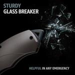 Grand Way Pocket Knife for Men - Best Folding Knives with Glass Breaker and Pocket Clip - Tactical Camping Hunting Fishing EDC Survival Knife - Gifts for Men -Gray 6495