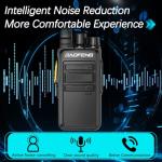 Walkie Talkies Long Range for Adults Two Way Radios with Earpieces,Encrypted 2 Way Radios Rechargeable UHF Handheld Walkie Talkies Walky Talkie with VOX and USB-C Charger for Hunting Camping,2Pack