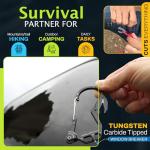 OUTDOOR ELEMENT Fire Escape, Emergency Escape Tool, Seatbelt Cutter, Window Breaker, Multi Tool, Fire Starter, Carabiner, and Much More