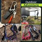 OUTDOOR ELEMENT Fire Escape, Emergency Escape Tool, Seatbelt Cutter, Window Breaker, Multi Tool, Fire Starter, Carabiner, and Much More