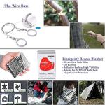 XUANLAN Emergency Survival Kit 13 in 1, Outdoor Survival Gear Tool with Survival Bracelet, Fire Starter, Whistle, Wood Cutter, Water Bottle Clip, Pen (Survival Kit 1)