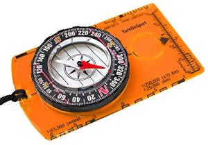 TurnOnSport Orienteering Compass for Hiking, Backpacking & Camping - Advanced Scout Compass for Kids & Professionals