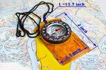 TurnOnSport Orienteering Compass for Hiking, Backpacking & Camping - Advanced Scout Compass for Kids & Professionals