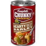 Campbell's Chunky Soup, Hearty Beef and Barley Soup, 18.8 Oz Can