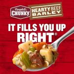 Campbell's Chunky Soup, Hearty Beef and Barley Soup, 18.8 Oz Can