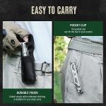 Mossy Oak 12-in-1 Multitool Pocket Knife with Pouch, Stainless Steel Multitool Knife with Clip, Survival Tools with Scissors, Bottle Opener, Wire Stripper, Glass Breaker, Screwdriver