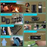 Survival Kit, Gifts for Christmas Men, Women, 251pcs Emergency Survival Gear and Supplies Equipment, First Aid Kit with Crossbody Bag, Camping Essentials for Earthquake, Hiking, Outdoor Adventure