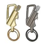 YUSUD 2 Pack Permanent Match Infinity Lighter with Multitool Keychain Bottle Opener, Reusable Waterproof Match Strike Anywhere, Forever Flint Fire Starter for Outdoor Survival, for Men