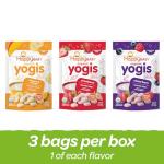 Happy Baby Organics Yogis Freeze-Dried Yogurt & Fruit Snacks, 3 Flavor Variety Pack, 1 Ounce (Pack of 3)
