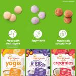 Happy Baby Organics Yogis Freeze-Dried Yogurt & Fruit Snacks, 3 Flavor Variety Pack, 1 Ounce (Pack of 3)