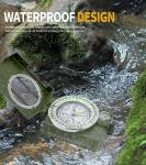 Compass for Military use Camping Survival Glow in The Dark Military Survival Gearfor for Hiking, Camping,Backpacking, Outdoor Activities - Best Survival Gifts Pack（Style C）