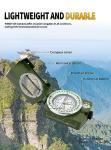 Compass for Military use Camping Survival Glow in The Dark Military Survival Gearfor for Hiking, Camping,Backpacking, Outdoor Activities - Best Survival Gifts Pack（Style C）