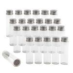 Darware Party Favor Matches Jars (24-Pack): Empty Glass Vials with Strike Stickers for Wedding Favors and DIY Gifts