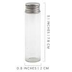 Darware Party Favor Matches Jars (24-Pack): Empty Glass Vials with Strike Stickers for Wedding Favors and DIY Gifts