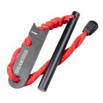 Fire Starter Survival Tool, Ferro Rod Fire Starter Kit & Backpacking Multitool, Fire Starter Survival (Red, Length:3.15"(8cm) Diameter:1/3"(8mm))