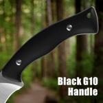 REAT Fixed Blade Knife with Kydex Sheath, 4" D2 Steel Blade with Full Tang Desgin,Ergonomic G10 Handle, EDC Knife for Hunting,Camping,Survival,Gift for Men,Christmas Stocking Stuffers