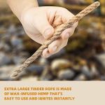 Fire Starter Survival Tool, Ferro Rod Fire Starter Kit & Backpacking Multitool, Fire Starter Survival (Red, Length:3.15"(8cm) Diameter:1/3"(8mm))