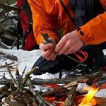 Fire Starter Survival Tool, Ferro Rod Fire Starter Kit & Backpacking Multitool, Fire Starter Survival (Red, Length:3.15"(8cm) Diameter:1/3"(8mm))