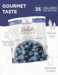 READYWISE - Simple Kitchen Freeze Dried Whole Blueberries, 28 Servings, Vegan, Gluten Free, Fruit Snacks, Emergency Supplies, Dehydrated Fruit, Blueberries