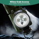 Eyeskey Precision Sighting Navigation Compass | Adjustable Magnifier & Lockable Dial | Impact Resistant & Waterproof for Hiking, Camping