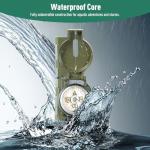 Eyeskey Precision Sighting Navigation Compass | Adjustable Magnifier & Lockable Dial | Impact Resistant & Waterproof for Hiking, Camping