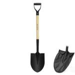 KOLEIYA 41 Inch Round Point Shovel for Digging,Heavy Duty Garden Shovel with D-Handle,Wooden Handle,Ideal for Gardening,Landscaping,Beach,and Snow Removal