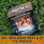 Peak Refuel Backcountry Bison Bowl | Chad Mendes Signature Meal | Premium Freeze-Dried Variety Meals | Hunting, Survival, Camping, Backpacking Food | High-Protein Game Meats | MRE | Made in USA