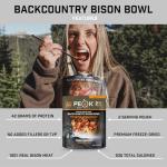 Peak Refuel Backcountry Bison Bowl | Chad Mendes Signature Meal | Premium Freeze-Dried Variety Meals | Hunting, Survival, Camping, Backpacking Food | High-Protein Game Meats | MRE | Made in USA