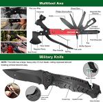 Gift for Men Dad Husband Christmas,142 Pcs Survival Kit and First Aid Kit, Professional Emergency Kits Survival Gear and Equipment with Molle Pouch, Camping Essentials for Men Women Outdoor Adventures