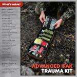 144 Pcs Advanced Trauma First Aid Kit - Emergency Camping Gear with Tourniquet, Compression Bandage, 36" Splint | Portable Survival Gear for Outdoor, Home, Camping- Gift for Husband Dad and Wife-Brown