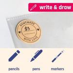 300 Pieces, 2" - Homemade with Love Stickers, Canning Labels for Jars to Write On