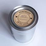 300 Pieces, 2" - Homemade with Love Stickers, Canning Labels for Jars to Write On