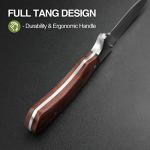 Swiss+Tech 3-Piece Hunting Knife Set - Full Tang Survival, Bowie, Camping & Gut Hook Knife with Sheath - Perfect for Dad, Husband or Men - Outdoor Hunting, Camping, Hiking Gift