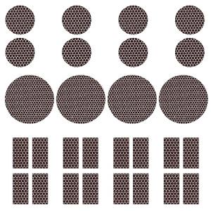 60 Pcs Match Striker Paper with Adhesive, 3 Sizes of Matches Sticker Striker for Match Holder, Matches for Candles, Matches Box Bulk, Matches in A Jar with Striker, Decorative Match Cloche