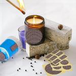 60 Pcs Match Striker Paper with Adhesive, 3 Sizes of Matches Sticker Striker for Match Holder, Matches for Candles, Matches Box Bulk, Matches in A Jar with Striker, Decorative Match Cloche