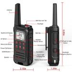 Walkie Talkies Long Range Rechargeable Walkie Talkie for Adults, Baofeng F22 FRS Radio Walky Talky Family Walkie-Talkie with Flashlight 1400 mAh Battery USB Charger for Camping Trip 2Pack