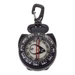 Trident Retractor Compass with Gate snap, Waterproof Oil Filled Compass for Scuba, Camping, Kayaking and Outdoor Sports