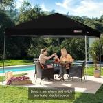 Best Choice Products 10x10ft 1-Person Setup Pop Up Canopy Tent Instant Portable Shelter w/ 1-Button Push, Case, 4 Weight Bags - Black