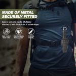 CIVIREVIC Fixed Blade Outdoor Knife with Sheath, 5Cr High Carbon Steel Stonewashed Blade, Full Tang Knife with Non-Slip ABS Handle, Belt & Boot Carry Sheath, Ideal for Camping, Hiking & Survival – Silver