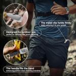 CIVIREVIC Fixed Blade Outdoor Knife with Sheath, 5Cr High Carbon Steel Stonewashed Blade, Full Tang Knife with Non-Slip ABS Handle, Belt & Boot Carry Sheath, Ideal for Camping, Hiking & Survival – Silver