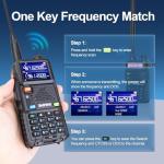 Ham Radio Baofeng 5RM 10W Long Range Walkie Talkies with Wireless Programmer,NOAA Emergency Weather Radio,2500mAh USB-C Battery,Long Antenna,Speaker Mic,999CH for Survival Gear Hunting Camping - 2Pack